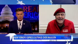 REAL AMERICA - Dan Ball W/ Curtis Sliwa, NYC Residents Protest In Anger Over Border Invasion