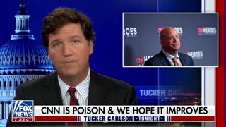 Tucker Carlson reacts to Jeff Zucker's departure from CNN