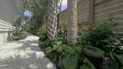 Garden Fly Through Video : Tropical Florida Estate in Ponte Vedra Blvd