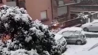 Snow in Italy ....