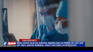 Non-COVID deaths among Americans in prime of life are up 140% above normal since vaccines introduced