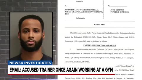 Trainer accused of taking naked photos of female clients once again working at a gym