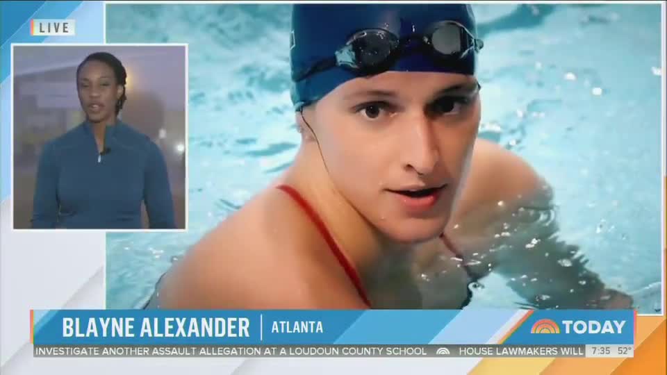 Today Show celebrates biological male swimmer's dominance over women in