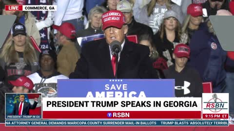President Trump Save America Rally Full Speech From Commerce, GA 3/26/22