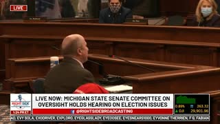 Witness #20 testifies at Michigan House Oversight Committee hearing on 2020 Election. Dec. 2, 2020.