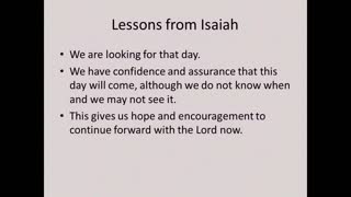 Lessons from Isaiah