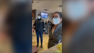 Brave Woman Refuses to Back Down When Confronted to Shutdown her Restaurants