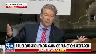Rand Paul EVISCERATES Fauci Over Gain Of Function Research In Latest Confrontation