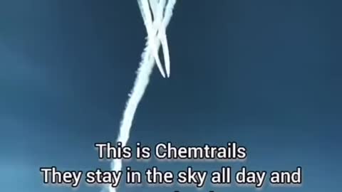 Contrails and chemtrails. What's the difference?