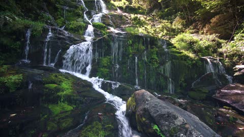 Beautiful Cascading Waterfall Natural Waterfall
