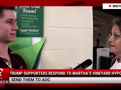Video: Trump Supporters Respond To Martha’s Vineyard Hypocrisy