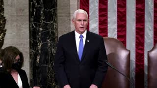 Trump condemns Capitol mob, ignores impeachment