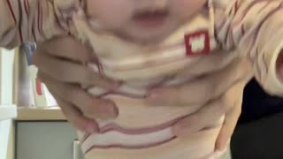 Babies dance performance for the first time