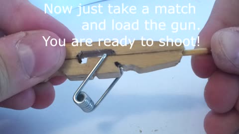 DIY Mini Matchstick Gun