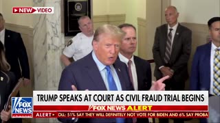 HOLDING COURT: Trump Updates Reporters Outside Courtroom After Opening Statements [WATCH]