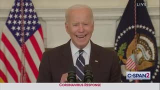 Biden: “The week before I took office... over 25k Americans died from Covid-19.”