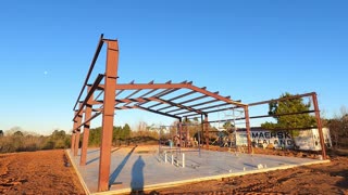 Couple Builds 50x100x16 Metal Building....DIY. Episode 8; Day 7 of the Build