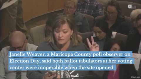 Maricopa Poll Observer Says Vote Tabulator Did Not Work During Test, But County Opened Site Anyway