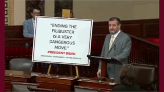 Cruz Turns Dem's Words Against Them: "Ending The Filibuster Is A Very Dangerous Move"