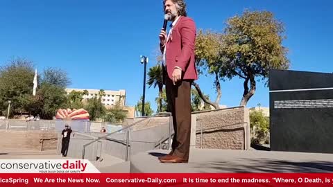 Conservative Daily - David Clements Speaks at the Arizona Capitol Protest