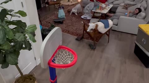 2-Year-Old Son Doing Trick Shots