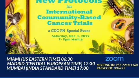CDC Ph Weekly Huddle Dec 3 2022 Promising New Protocols for Community-Based Cancer Trials