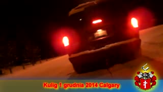 Kulig / Sleigh ride through the streets of Calgary