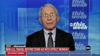 Fauci Says Omicron Variant Will Come To US