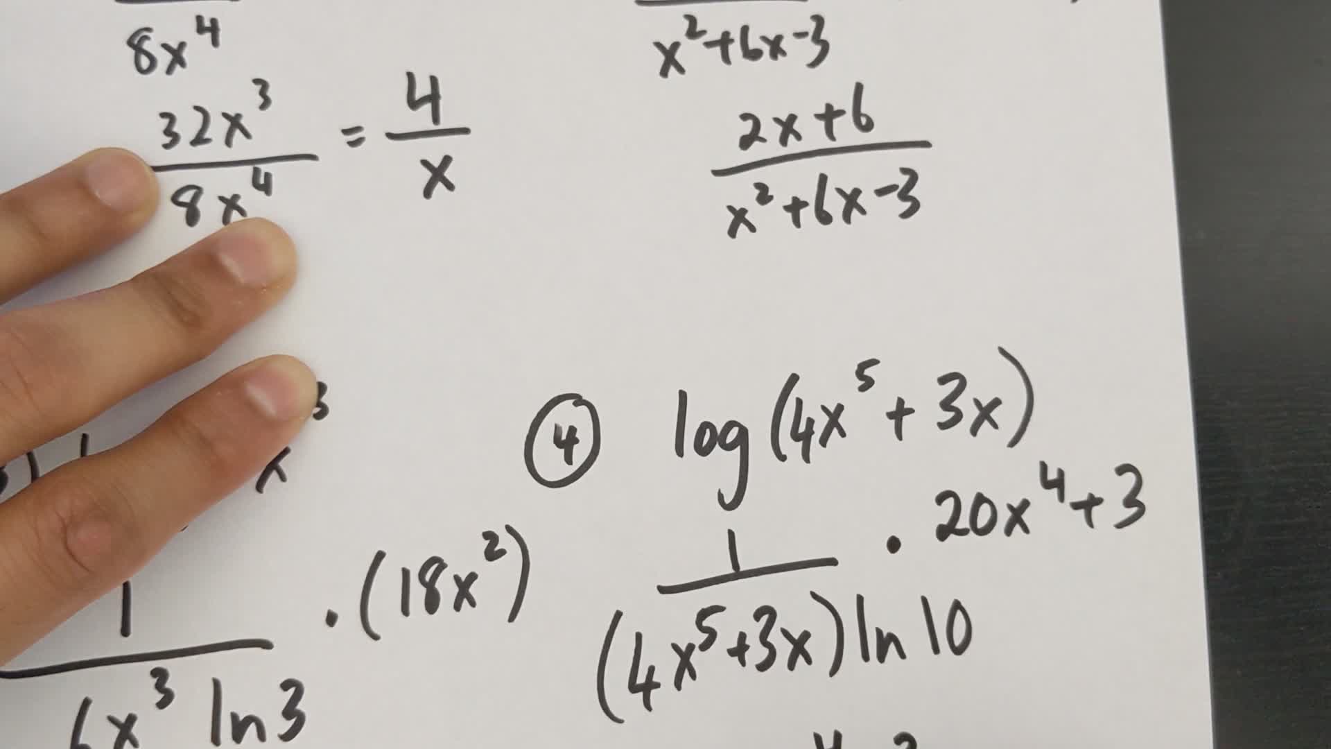 derivation-of-logarithmic-functions