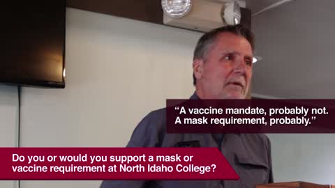North Idaho College Trustee Candidate Brad Corkill on Mask Mandates