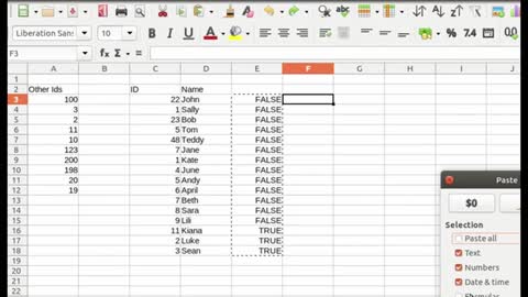 Formula To Check if a Cell Value Exists in Another Column (Excel, Libre Office Calc, Google Sheet)