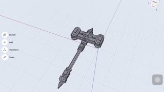 Hammer no.5 - 3D drawing with Ipad air.
