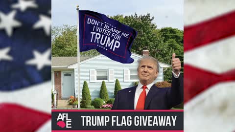 "Don't Blame Me, I Voted For Trump" Flag Giveaway