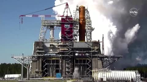 NASA tests rocket engine to send humans to the moon