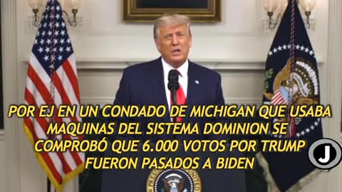 Spanish: Trump talking about election fraud