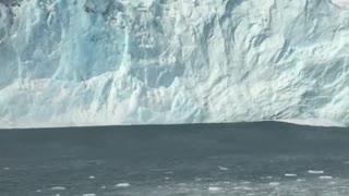 Massive Glacier Chunk Falling into Gulf