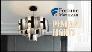Unique pendant lights for hotel