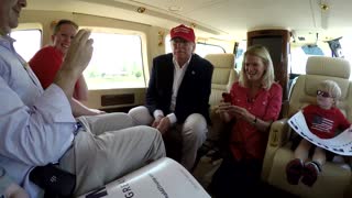 Boy Asks Trump if He's Batman during Helicopter Ride