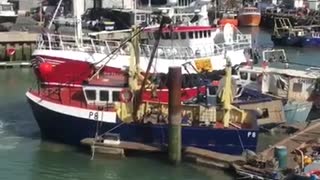 Boat Crashes Through Harbour