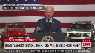 Joe Biden Malfunctions in Major Way During Disaster Speech in Michigan!