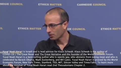Yuval Noah Harari Evil People Exposed