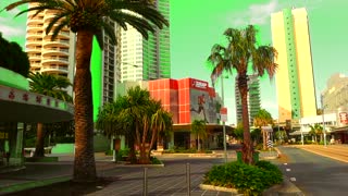 Green Screen Q1 Hi rise tower Holiday Cityscape