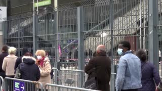 France's largest stadium turned into vaccine centre