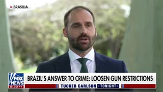 Eduardo Bolsonaro talks about what happened after gun restrictions in Brazil were loosened