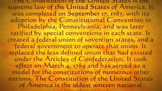The Preamble to the Constitution of the USA (as read by Max McLean)