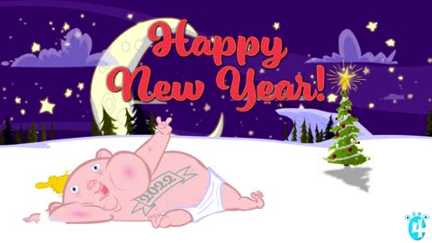 4 Eyed Animation Happy New Year 2022