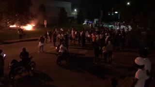 BLM Protestors Set Fire Outside SC Police Station