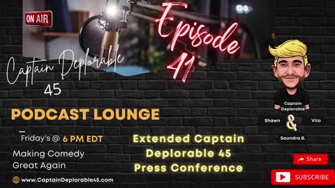 UFOs and Train Wrecks, Captain Deplorable 45 Podcast E41