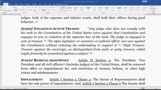 Memorandum Acts of Treason by Judiciary