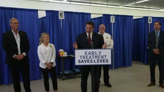 Governor DeSantis Opens Monoclonal Antibody Site in Collier County.
